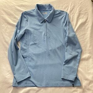 Jockey Person to Person Blue 1/4 Zip Pullover Large